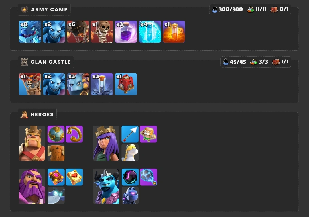 TH14 Electro Dragon army