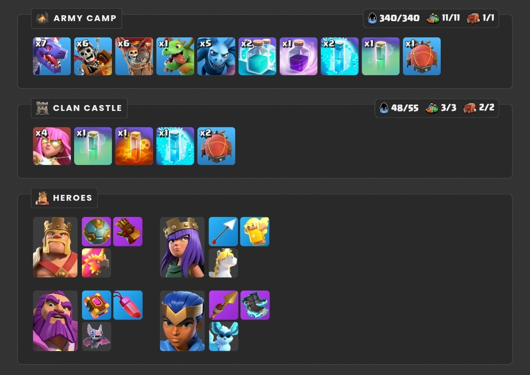 TH17 archer blimp and hydra attack strategy